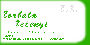 borbala kelenyi business card